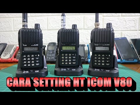 cara setting ht icom v80