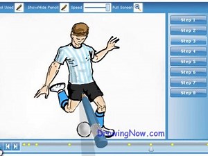 How to draw a Soccer Player