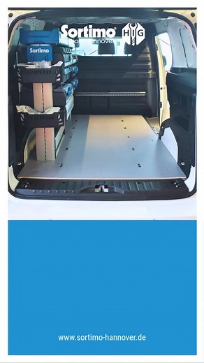 Einbau VW IDBuzz Cargo mit SR5 Schrankmodul und Bodenplatte mit eingelassenen Zurrpunkten #garbsen #sortimo #hannover #nienburg #fahrzeugeinrichtung #mobilewerkstatt #handwerker #vw #idbuzz | HIG GmbH - Sortimo Station Hannover