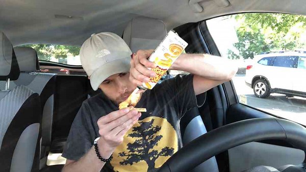 A GROWN MAN STRETCHED DIRECTLY AT ME!