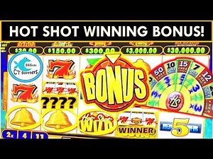 WINNING AT FOXWOODS! HOT SHOT PROGRESSIVES SLOT MACHINE & MORE!