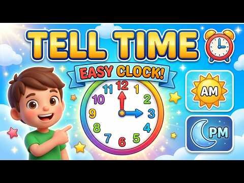 Class 3 Math | Time for Kids | Learn Clock, Hours & Minutes | How to Read Time
