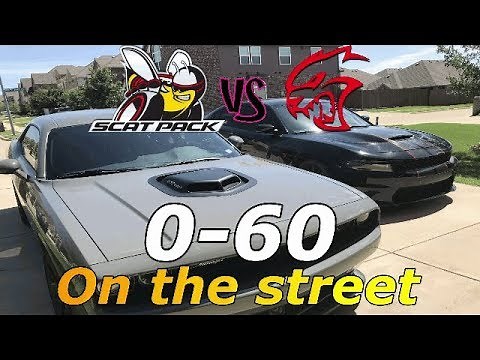 2019 Scatpack Vs Hellcat .. 0-60 on the street - are you serious?