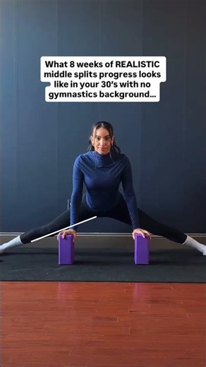 MIDDLE SPLITS ARE A DIFFERENT BEAST 😅👇🏽 If front splits feel hard… middle splits said “hold my