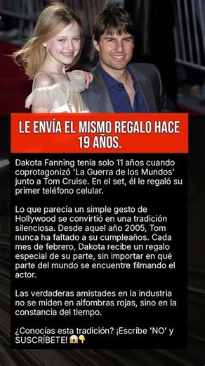 Le envía el mismo regalo hace 19 años.