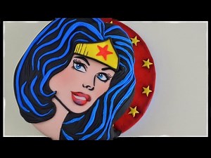 WONDER WOMAN CAKE TUTORIAL