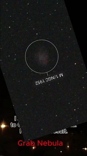 I Captured The Crab Nebula!✨🦀#space #astronomy #m1 #universe #crab #nebula