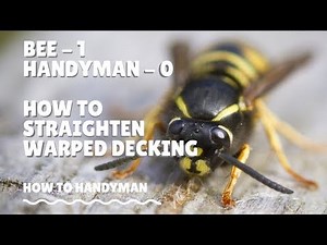 Straightening warped decking boards and the dangers of being a Handyman!