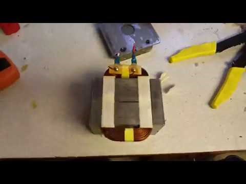 How to build a powerfull electromagnet at home from a microwave