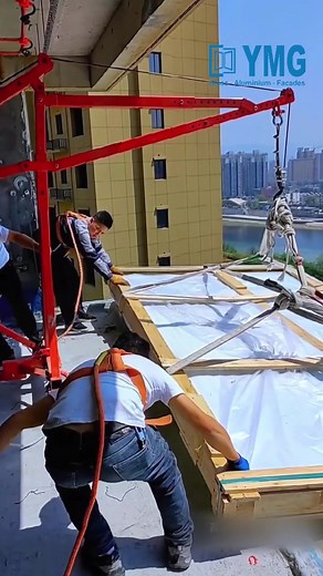 400kg Tempered Curved Glass | Finished Installation