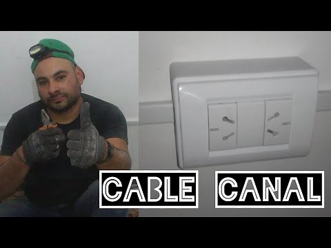 instalación con cable canal/canaleta #electricista #electricidad #instalación