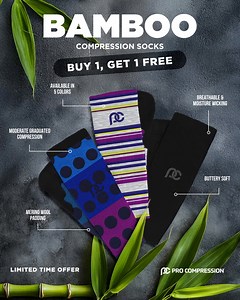 1K views · 29 reactions | Support you need, softness you'll love ☁️ Experience unmatched support and softness with our new Bamboo Wool Knee-High Compression Socks. Buttery soft yet durable, they're perfect for work, training, traveling, or lounging in style. Shop Buy 1, Get 1 FREE now! | PRO Compression | Facebook