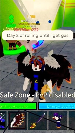 Day 2 of rolling unril i get gas #bloxfruits #challenge #gasfruit #roblox