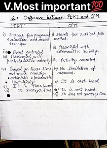 M.Sc.(math), Sem.-3rd, #Deffrence between PERT & CPM#,Paper-Operation Research-2# MGKCP