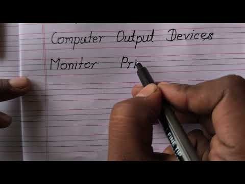 Computer Output Device in Hindi | कंप्यूटर के आउटपुट उपकरण