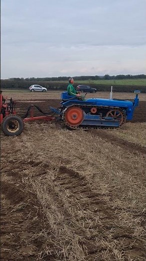 Fordson e1a major County full-track 6 cyl conversion 3 furrow plough Southwell Ploughing Match 2025