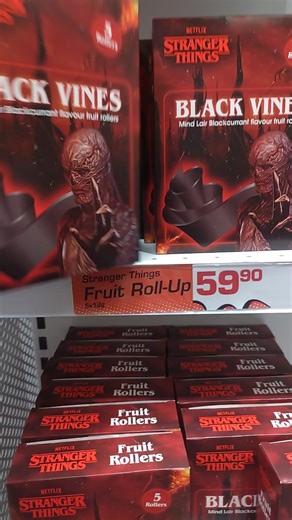Stranger Things Black Vines Candy OUT NOW! Vecna Fruit Roll Ups #strangerthings #vecna #candy