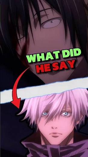 What Gojo Really Said to Geto #jujutsukaisen #gojo #anime