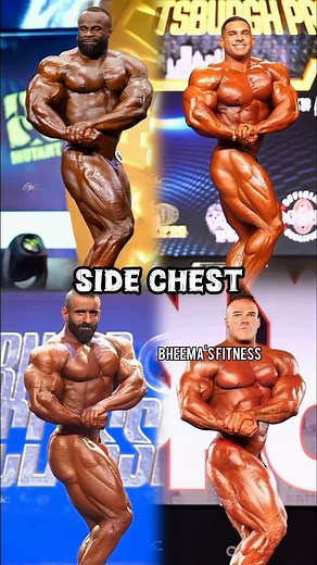 SIDE CHEST posing comparison🔥 Channel link in bio! Click to watch more videos in youtube! #bodybuilding #fitness #gym #workout #fitnessmotivation #motivation #fit #muscle #gymlife #gymmotivation #training #fitfam #bodybuilder #fitnessmodel #health #lifestyle #personaltrainer #powerlifting #healthylifestyle #crossfit #gains #healthy #instagood #exercise #instafit #fitspo #strong #fitnessaddict #abs #bodybuildingmotivation Video credits @gilcoproductions | BHEEMA’s Fitness