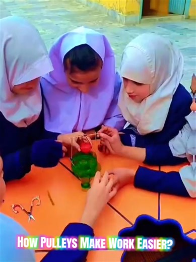 In this activity, students explore how a pulley works as a simple machine. By lifting a load using a pulley, they observe how forces change direction and make work easier. The activity helps students understand effort, load, and the role of force in everyday machines through hands-on learning and discussion. #Forces #Pulley #SimpleMachines #ScienceActivity #HandsOnLearning