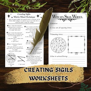 Sigil Guide Printable, Making Sigils, Witchcraft Basics, Witch Spellbook, Magic Grimoire Printable, Book of Shadow Digital, Occult Designs - Etsy Australia