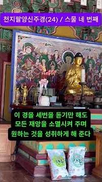 천지팔양신주경 (24) / 스물 네 번째 / 모든 액운을 없애고 / 얻고자 하는 것을 성취한다 / 영인스님 / 하대웅전 / 금동약사여래좌상 / 보물 / 청양 칠보산 장곡사
