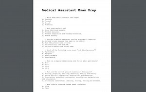 Medical Assistant Exam Prep (50 Questions) PDF Printable With Answer Key - Etsy