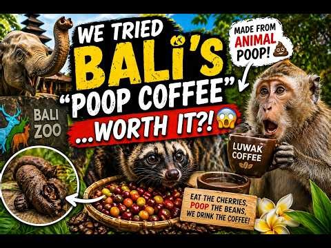 We Tried Bali’s “Poop Coffee”… Worth It! ☕🐒