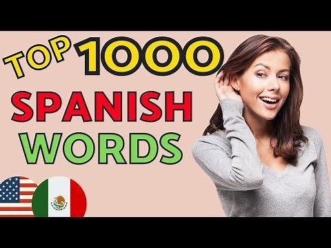 Top 1000 SPANISH WORDS You Need to Know 😇 Learn Spanish and Speak Spanish Like a Native 👍 Spanish LA