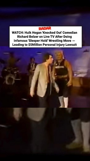 Hulk Hogan once used the infamous sleeper hold on comedian Richard Belzer, and the dramatic live TV incident sparked a $5million personal injury lawsuit. Link below to watch the resurfaced clip! (🎥: YOUTUBE) bit.ly/452EWQ5 | Radar Online