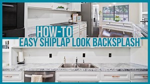 How to Install Shiplap-Look Paneling Backsplash for Under \$60 | Easy Backsplash DIY