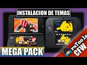【MEGA PACK Y TUTORIAL】 COMO INSTALAR TEMAS EN CFW Menu personalizado en 3ds 1080p 60fps H264 128