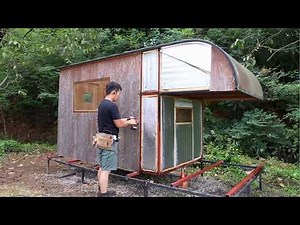 Man Turns ABANDONED CAMPER Into Cozy WOOD CABIN | Full Build ‪@마초맨‬