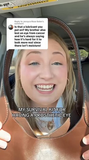 My survival kit for having a prosthetic eye 👀❤️‍🩹 After losing my eye in an accident, I had to learn an entirely new way of living—one that came with unexpected challenges and small, daily victories. People often ask, What’s it like having a prosthetic eye? The truth? You adapt. You figure out what you can survive without… and what you can’t. Here are my must-haves: ✨ Eyewash – Because dust, lint, and literally anything can get stuck behind my prosthetic, and trust me, you don’t want that disc