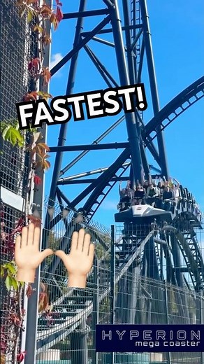 Hyperion Roller Coaster 🎢 Europe’s Tallest & Fastest Mega Coaster Airtime Hill POV | Energylandia