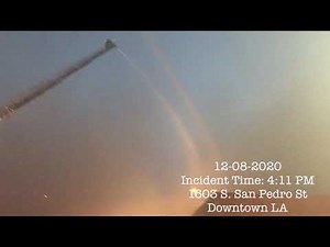 #SanPedroFire; LAFD Battles Downtown Major Emergency Structure Fire