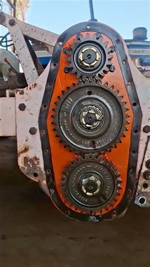 Rotavator Gears in Action #automobile #agriculture #rotavator #mechanic #johndeere #farmmachinery