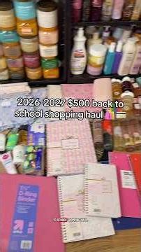 2026-2027 $500 back to school shopping haul🛍️ #backtoschoolhaul #backtoschoolshopping #targethaul