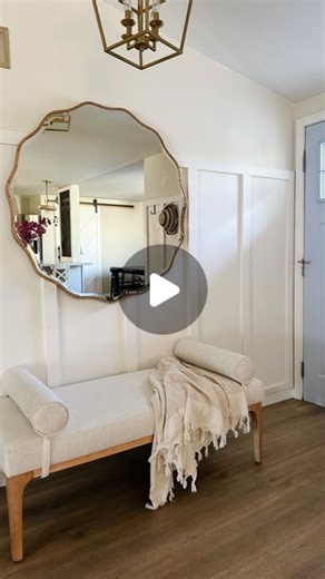 Ana Messina Egger on Instagram: "This target bench 😍 entryway, dining room, bedroom, office, so many ways to style this bench in your home!! I love how high end it looks and feels, and how versatile it is! The only thing I would change about it is that it’s not washable 😭 #targethome #targethomedecor #targetstyle"