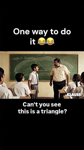 That's one way to prove it 😂😂#funny #geometry #shorts