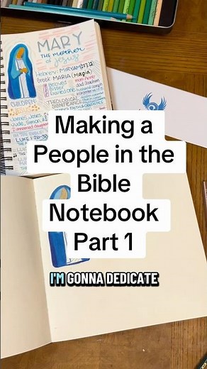 Starting a new visual Bible study notebook dedicated just to people in the Bible! #biblestudytime