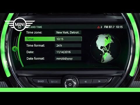 MINI USA | MINI Connected With Touchscreen | Clock Settings
