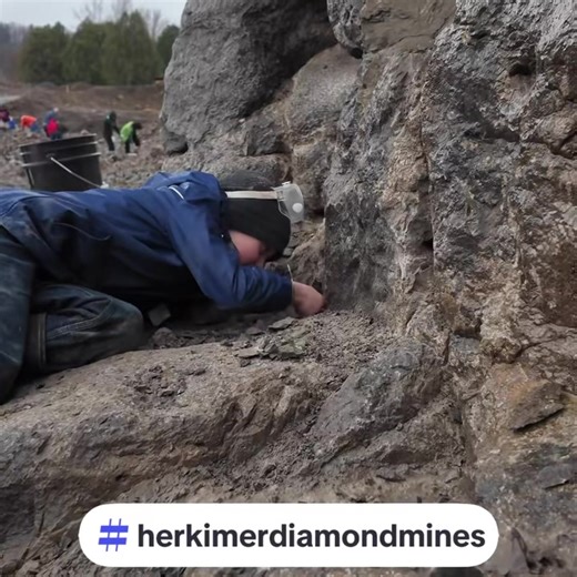 164K views · 1K reactions | The obsession starts early… This young miner is already hooked on finding Herkimer Diamonds deep in the wall! We want to know — what age did YOU start coming to the Herkimer Diamond Mines? Share your story in the comments! | Herkimer Diamond KOA Resort | Facebook