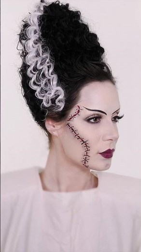 Bride of Frankenstein Makeup & Hair Tutorial 🧟‍♀️