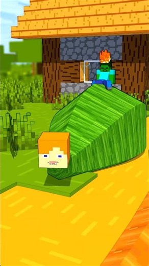 Alex & Steve vs Enderman | Minecraft Animation #shorts