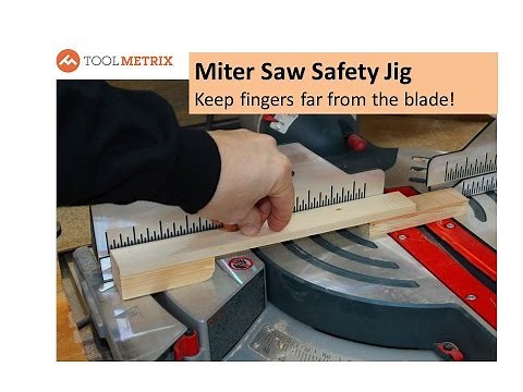 Finger-Saving MITER SAW JIG for cutting small pieces: every miter saw owner needs one!