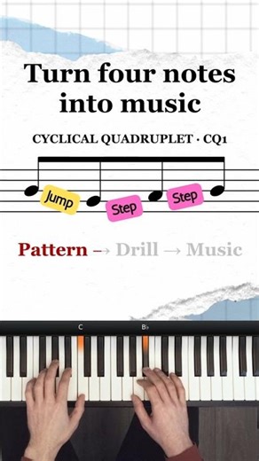 Turn four notes into music