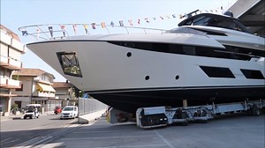 The sea awaited reverentially and eagerly as the new 92-footer by Ferretti Yachts entered the water with the calm might of a nautical giant. | Ferretti Yachts