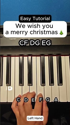 We wish you a merry christmas piano tutorial #christmas #pianotutorial #pianomusic