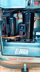 4 stage Trane DOAS unit.Technology in machine! #HVAC #tech #service #trending #doas #cleanair JAMRAC